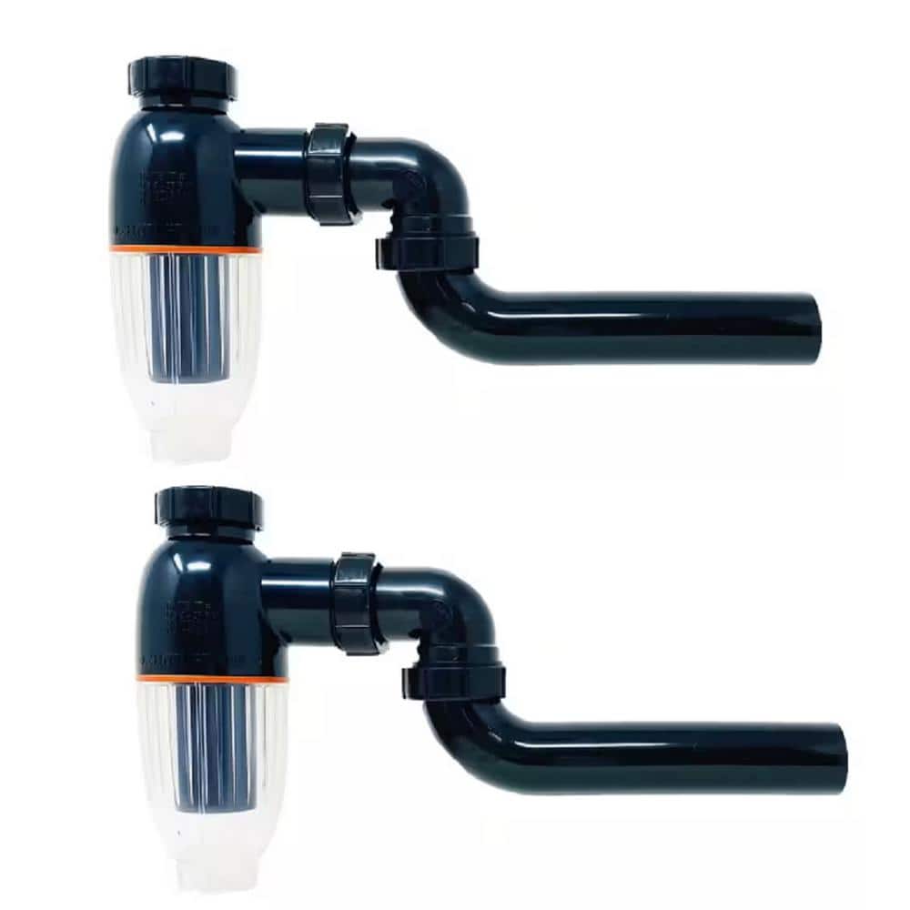 1-1/2 in. ABS Plastic No Mess Easy Clean P-Trap (2-Pack)