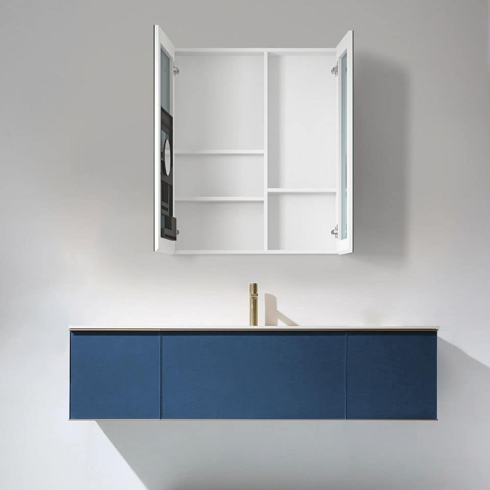 30 in. W x 36 in. H Double Door Rectangular Engineered Wood Medicine Cabinet with Mirror price history on PriceWatchPro