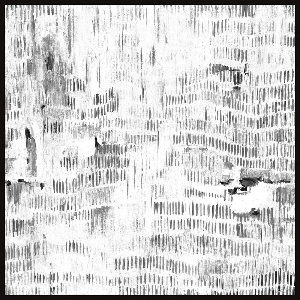 Random Pattern by Parvez Taj Floater Framed Canvas Abstract Art Print 12 in