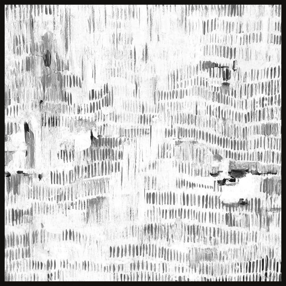Random Pattern by Parvez Taj Floater Framed Canvas Abstract Art Print 18 in