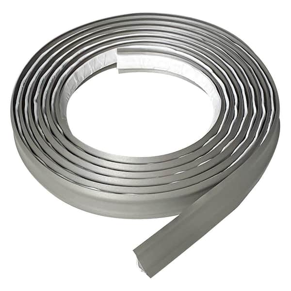 InstaTrim 3/4 in. x 10 ft. Grey PVC Inside Corner SelfAdhesive Flexible Caulk and Trim Molding