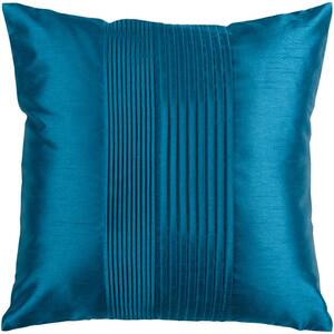 Waverly Washable Ocean Blue 20 in. x 20 in. Solid Color Reversible  Indoor/Outdoor Throw Pillow 004835 - The Home Depot