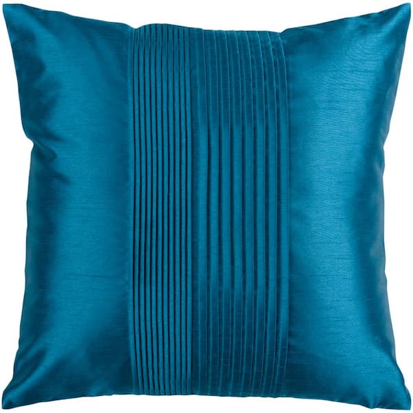 Artistic Weavers Virgili Blue Solid Polyester 18 in. x 18 in. Throw Pillow