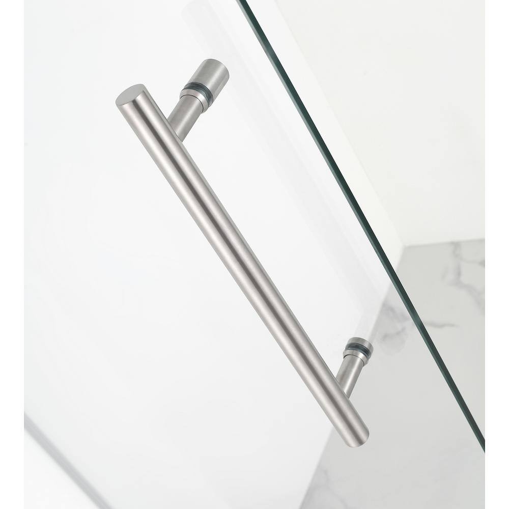 Kinkade 23" Clear Glass Frameless Pivot Shower Door