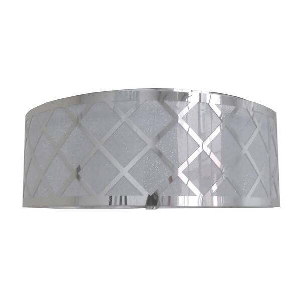Filament Design 2-Light Chrome Flushmount