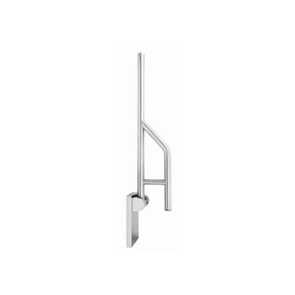 31.5 in x 1.25 in. Swing Up & Fold Down Grab Bar in Brushed Nickel