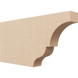 2-in. x 8-in. x 16-in. Asheboro Woodgrain, Primed Tan Timberthane Polyurethane Rafter Tail Brace