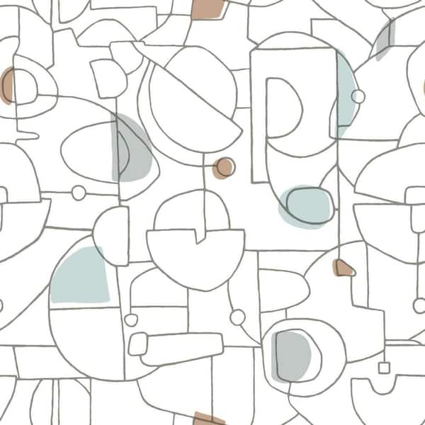 York Wallcoverings 34.17 sq. ft. Fauvist Peel and Stick Wallpaper
