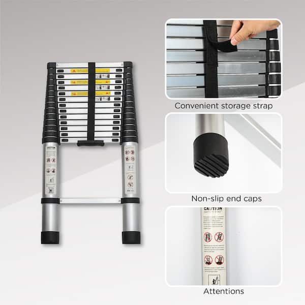 WRIGHTMASTER 14.5 ft. Aluminum Extension Ladder with an