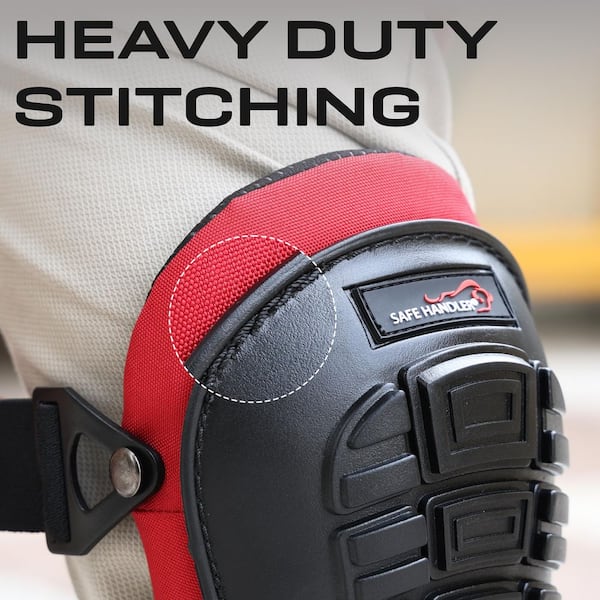 Professional Knee Pads For Construction & Flooring – Heavy-Duty Gel Cushion, Anti-Slip Adjustable Straps, PVC Shell, Non-Slip Thigh Support