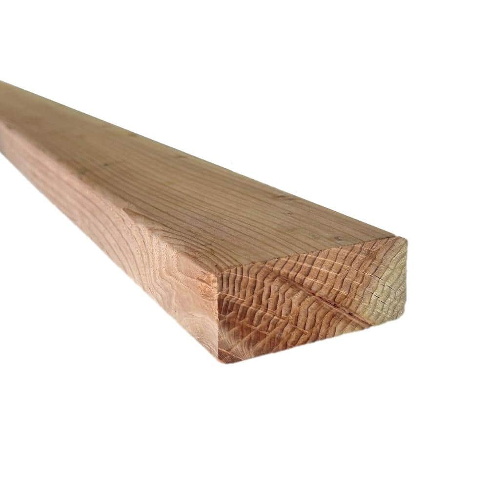 Redwood Empire 2 In. X 4 In. X 8 Ft. Redwood B Grade Decking Board ...