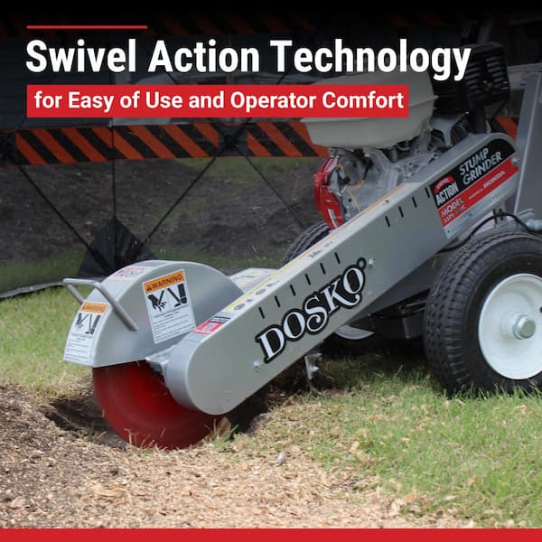Dosko Dosko Swivel Stump Grinder : 13 HP Walk-Behind : Honda GX390