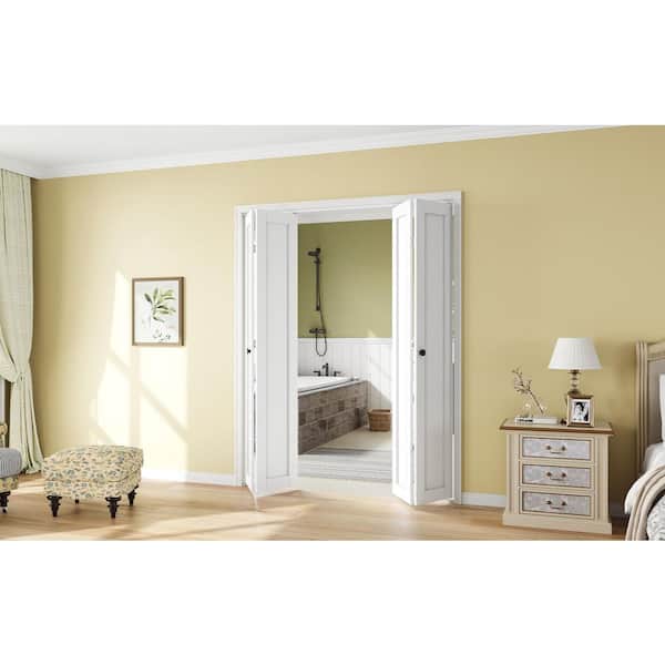 easelife 64 in. x 80 in. 1 Panel White Finished Solid Core MDF