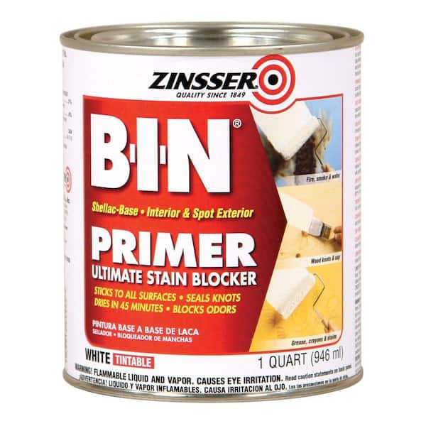 Zinsser 1 qt. White B-I-N Shellac-Based Interior Primer and Sealer