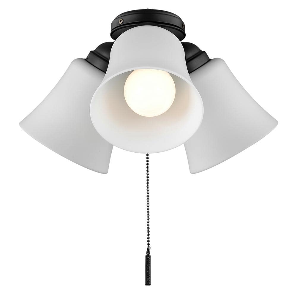 Reviews for Hampton Bay Williamson 11 in. 3Light Matte Black Universal