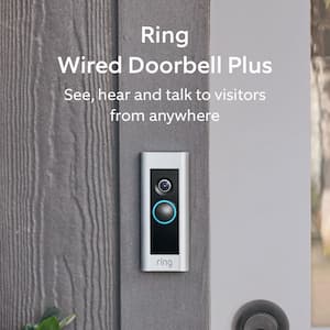 Wired Doorbell Plus - Smart WiFi Video Doorbell Camera with Color Video Previews, Night Vision and Quick Replies