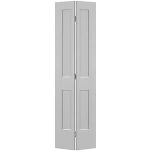 24 in. x 80 in. 2-Panel Logan Hollow Core Silver Bullet Molded Composite Bi-Fold Door