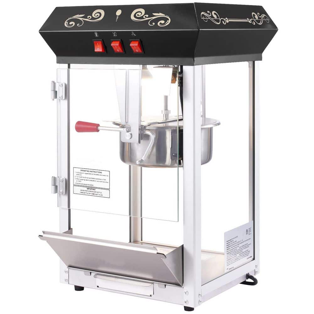 Popcorn Maker, 850 W Popcorn Popper Machine, 8 oz. Kettle Makes 48-Cups per Batch, Countertop Popcorn Machine, Black price history on PriceWatchPro