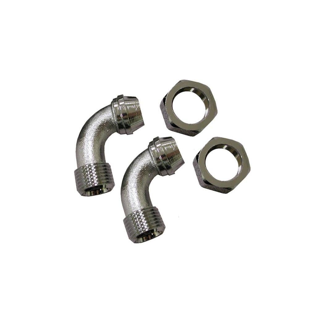 Chrome Plated Brass Body 3/4 in. x 1/2 in. Coupling 45-Degree Elbow price history on PriceWatchPro