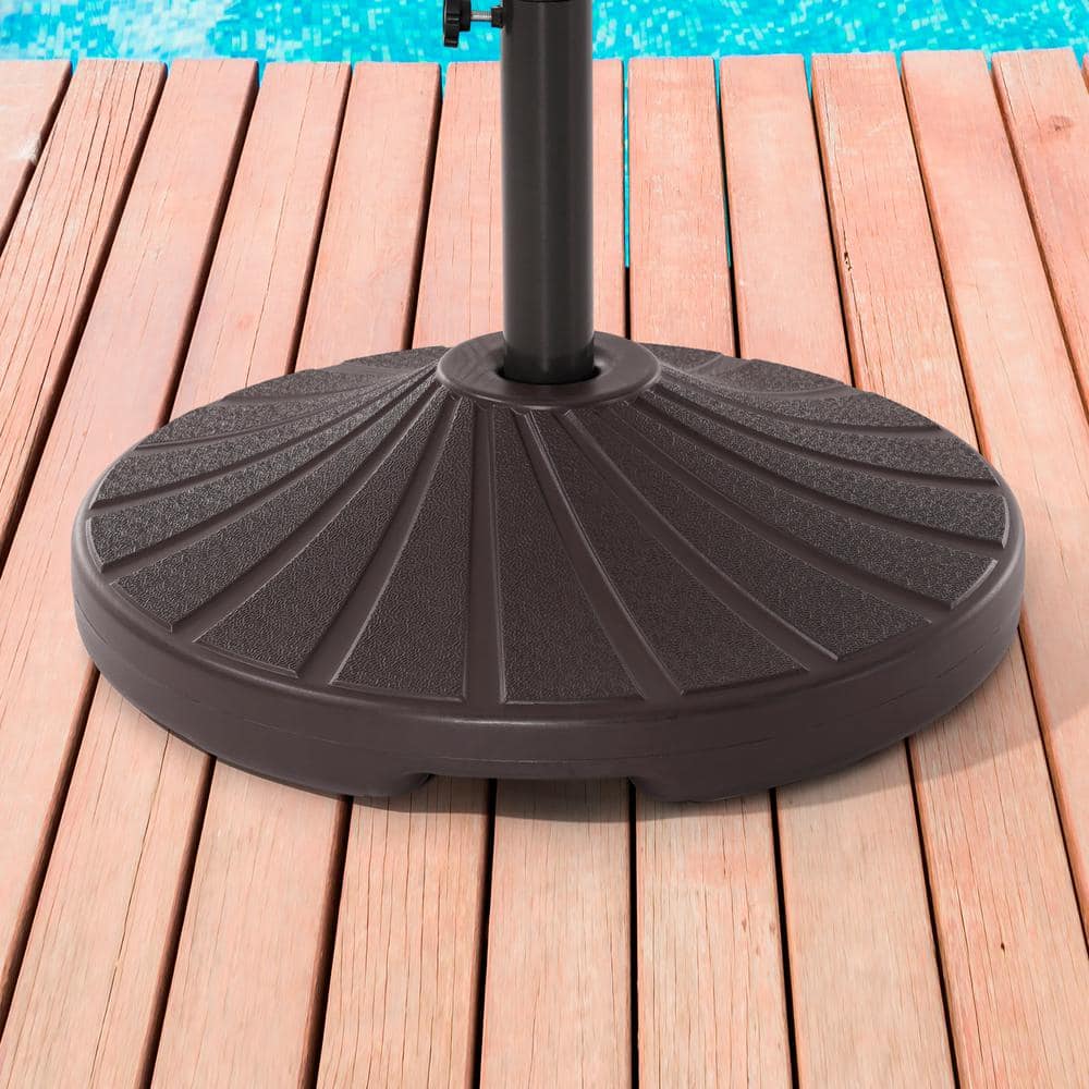 Sonkuki Heavy Duty Umbrella Base Suit Patio Umbrella Base From 7 ft. to 11 ft. Up to 90 lbs
