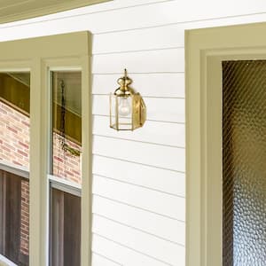 Augusta Solid Brass Outdoor Wall Lantern Sconce