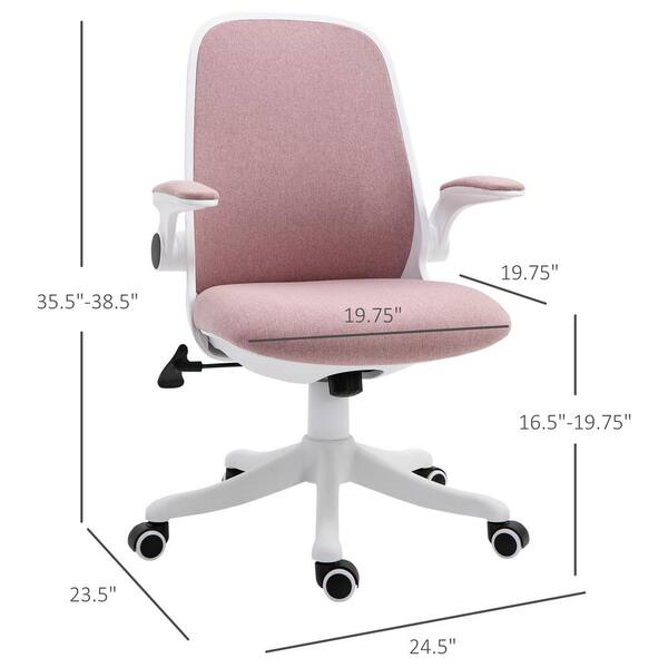 pink gas lift office chair