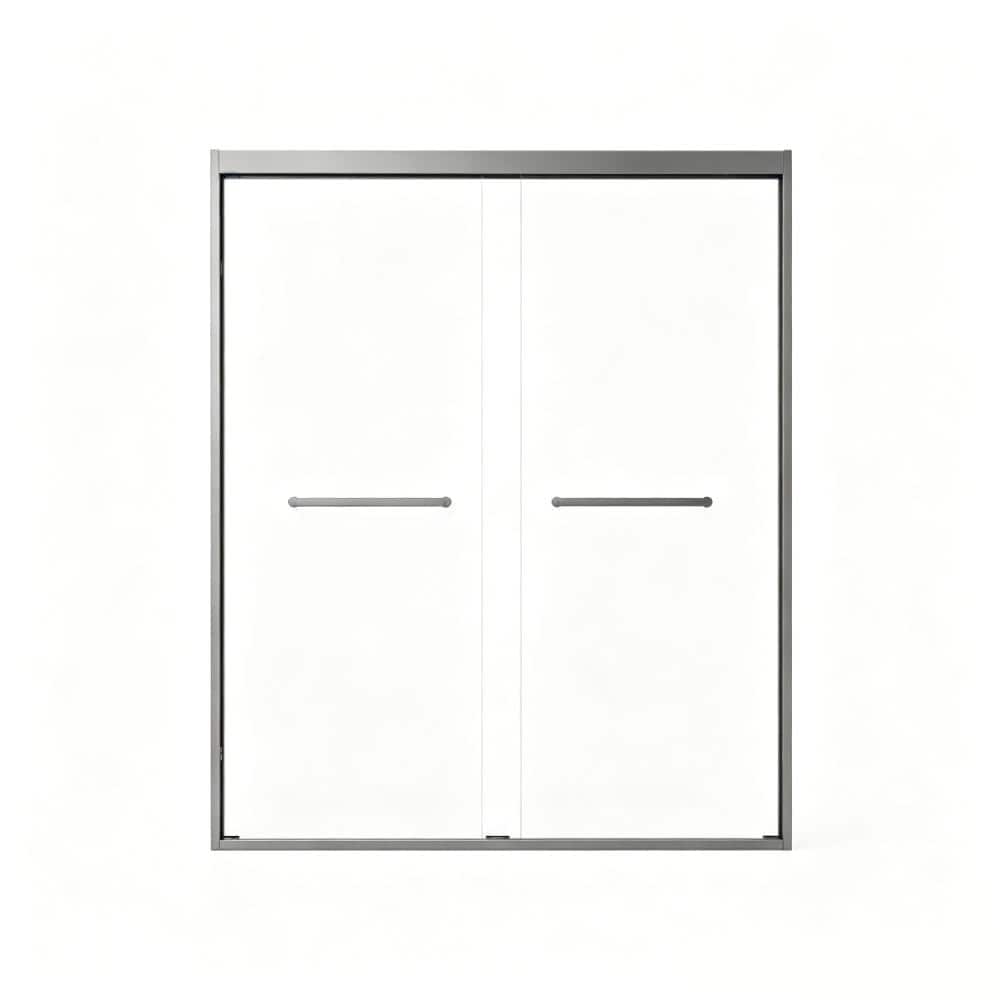 44-48 In W x 72 In H Aluminum Frame Double Sliding Shower Door, 8mm Tempered Glass, Gun Ash Handle price history on PriceWatchPro