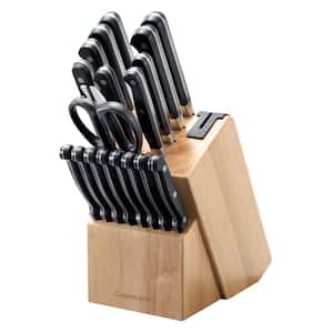 SABRE 20-Piece Stainless Steel Knife Set with Knife Block