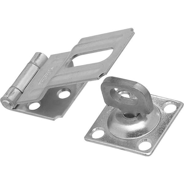 National Hardware 3-1/4 in. Zinc Plated Swivel Staple Safety Hasp-DISCONTINUED