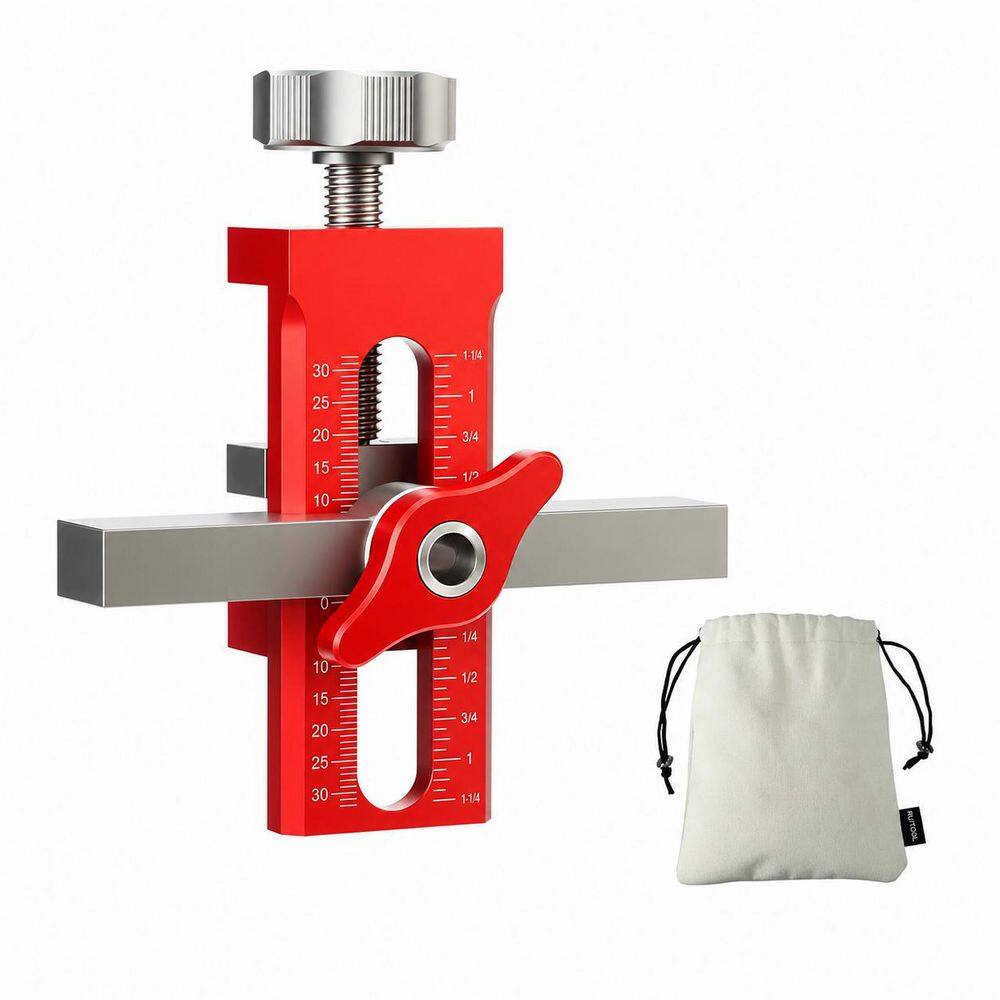 2-in-1 Cabinet Door Installation Template Frameless Jig Adjustable Aluminum Alloy Positioner Anti-Slip Clamp Tool price history on PriceWatchPro