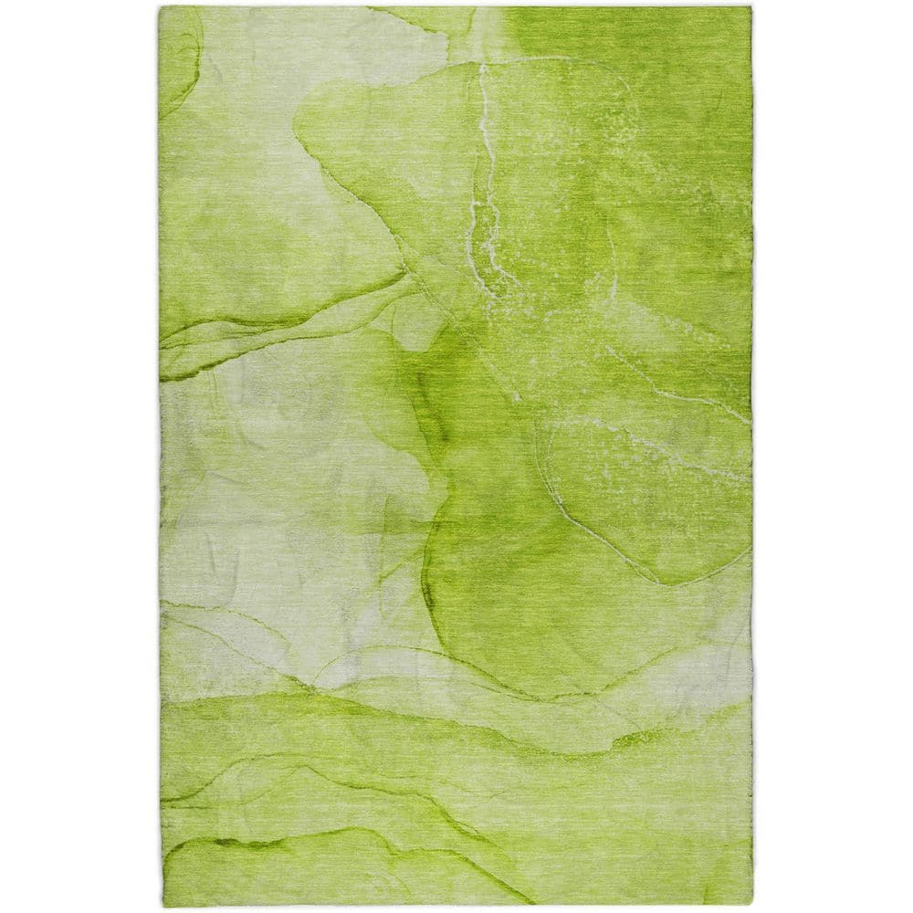 Dream Shag Premium Machine Washable Abstract ADS507 Green 10 ft. x 14 ft. Area Rug price history on PriceWatchPro