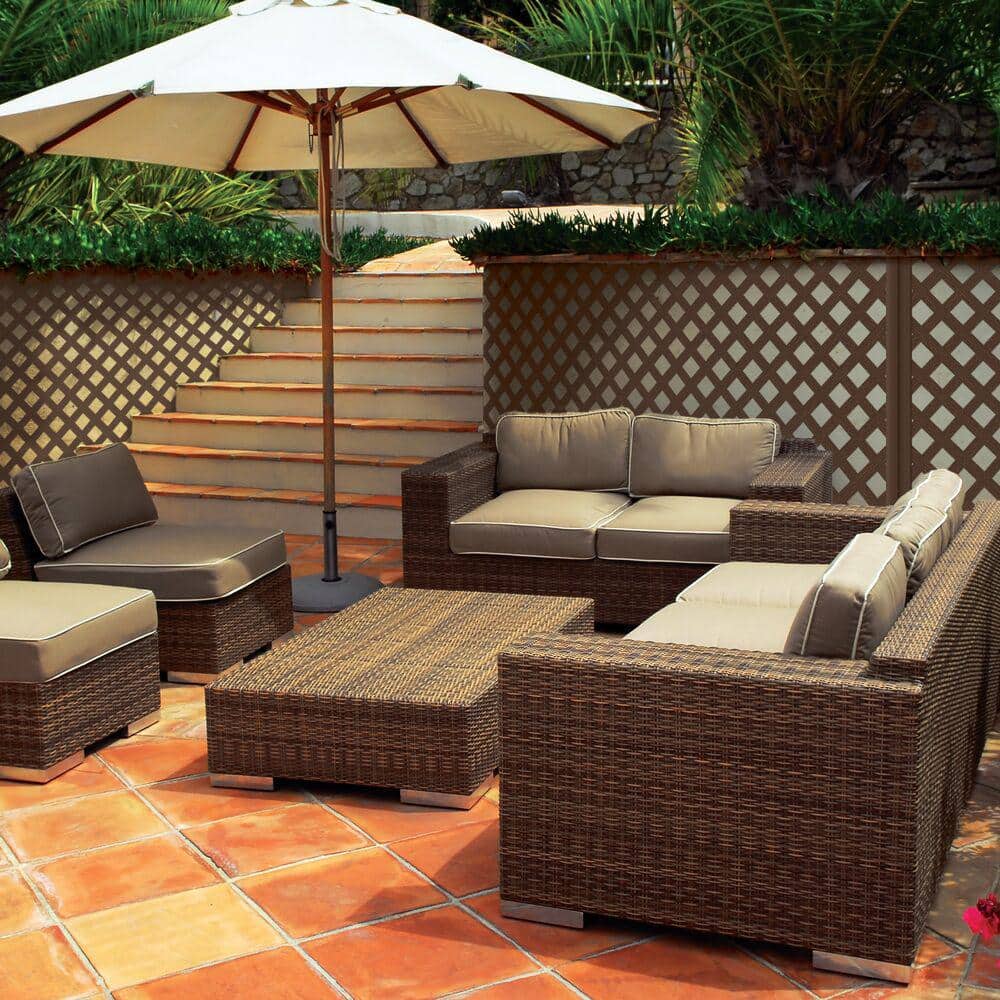 Espresso Classic Diamond Vinyl Lattice Panel 4 ft. x 8 ft.