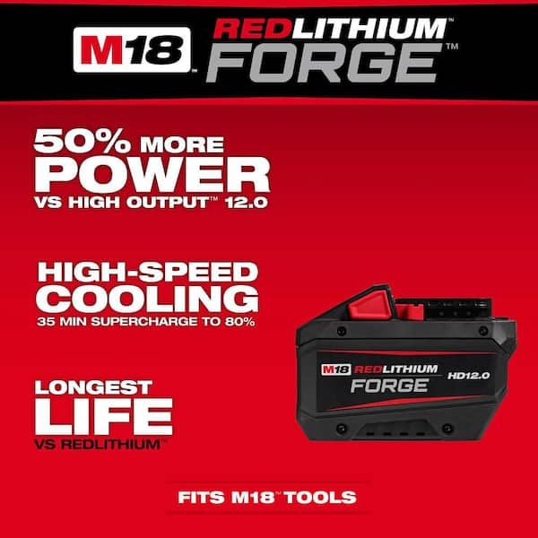 M18 18V Lithium-Ion REDLITHIUM FORGE HD 12.0 Ah Battery Pack w/ Inkzall