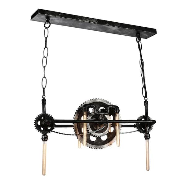 CWI Lighting Oder 6-Light Silver Gray Chandelier