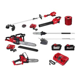 M18 FUEL 16 in. 18V Electric Battery Chainsaw/String Trimmer/Blower/Hatchet/Brush/Pole/Line/(4) /(3) Chargers