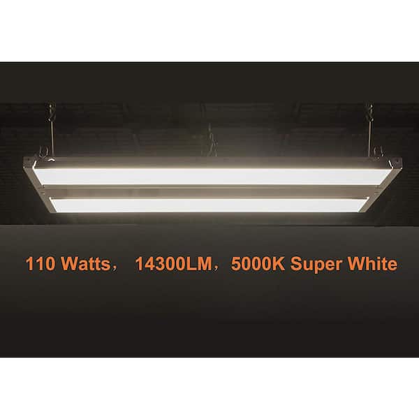 MingBright 2Ft LED Linear High Bay Warehouse Light Fixture Factory Lamp 5000K 