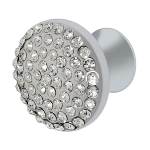 Vivacite 1-1/4 in. Chrome with Crystal Cabinet Knob
