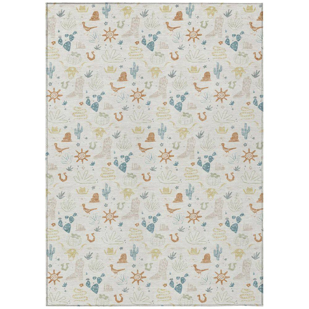 Chantille Machine Washable Indoor/Outdoor Abstract ACN2562 Ivory 8 ft. x 10 ft. Area Rug price history on PriceWatchPro