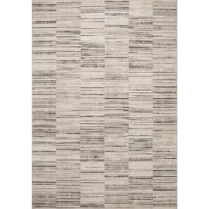 Darby Charcoal/Sand 18 in. x 18 in. Sample Transitional Modern Area Rug