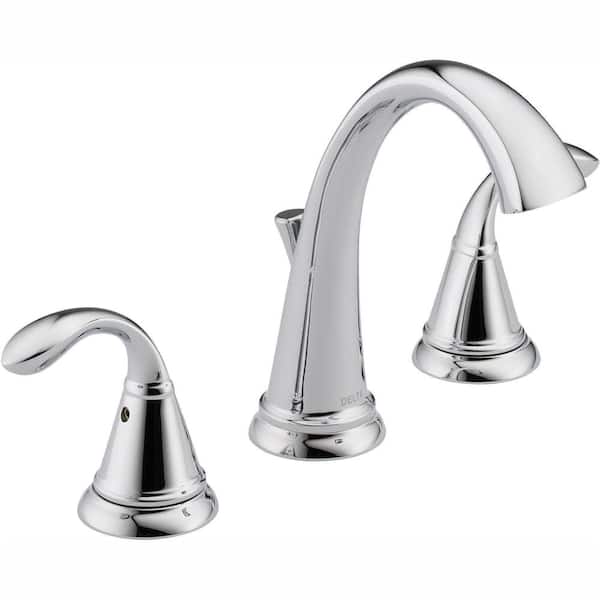 Delta Zella 8 in. Widespread 2-Handle Bathroom Faucet in Chrome