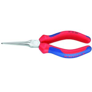 KNIPEX 8 in. Angled Long Nose Pliers without Cutter with Comfort