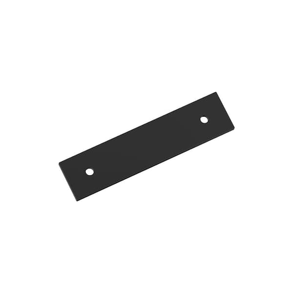 Ladera 3 in. Center-to-Center Rectangle Matte Black Pull Cabinet Backplate