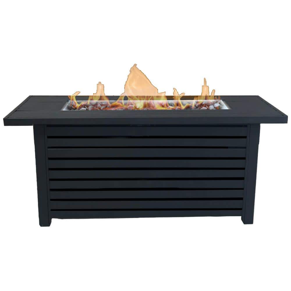 Mondawe 50,000 BTU 54 in. Rectangle Steel Outdoor Propane Gas Fire Pit