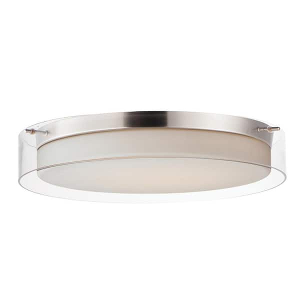 Maxim Lighting Duo 20 in. LED Light Bulb Included Round Flush Mount
