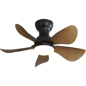 29 in. ft. Low Profile Flush Mount Ceiling Fan with Light Reversible Motor Remote Control