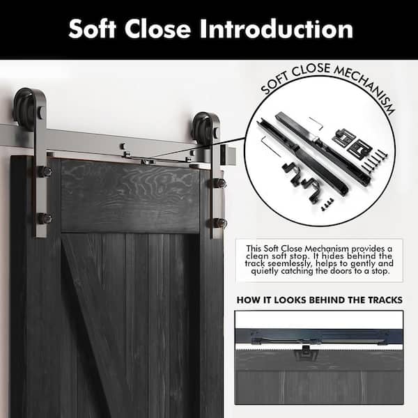 HOMACER 42 in. x 96 in. X-Frame Black Double Pine Wood