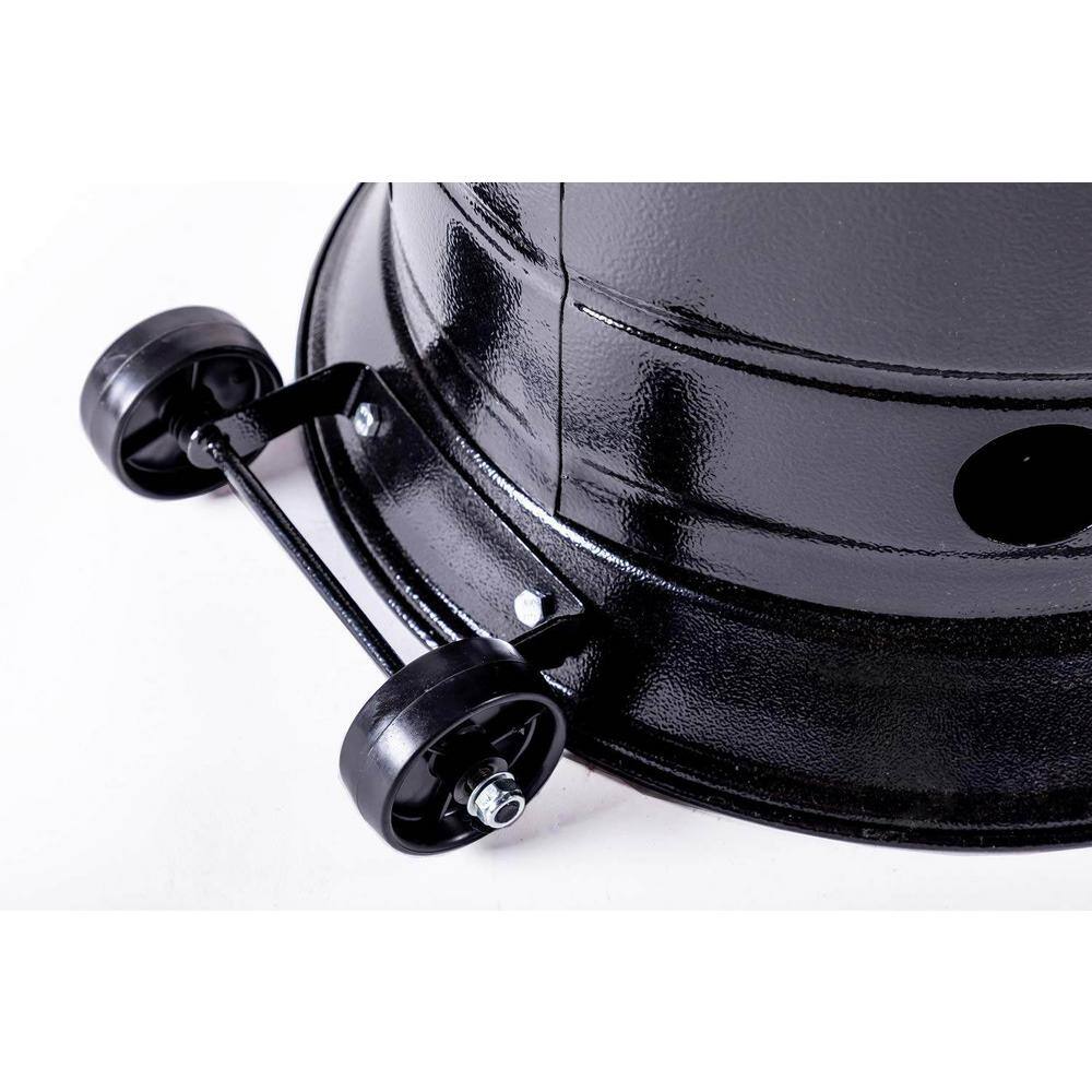 88-Inch Black Stainless Steel Propane Standing Patio Heater