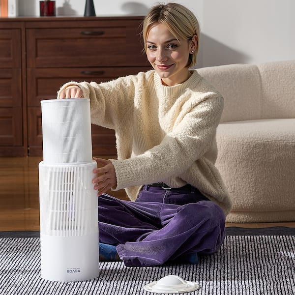 Air Purifier Replacement Filter, H11, 2-in-1 Compact and Lightweight Replacement Filter PET Pre-Filter, Non-Woven Fabric