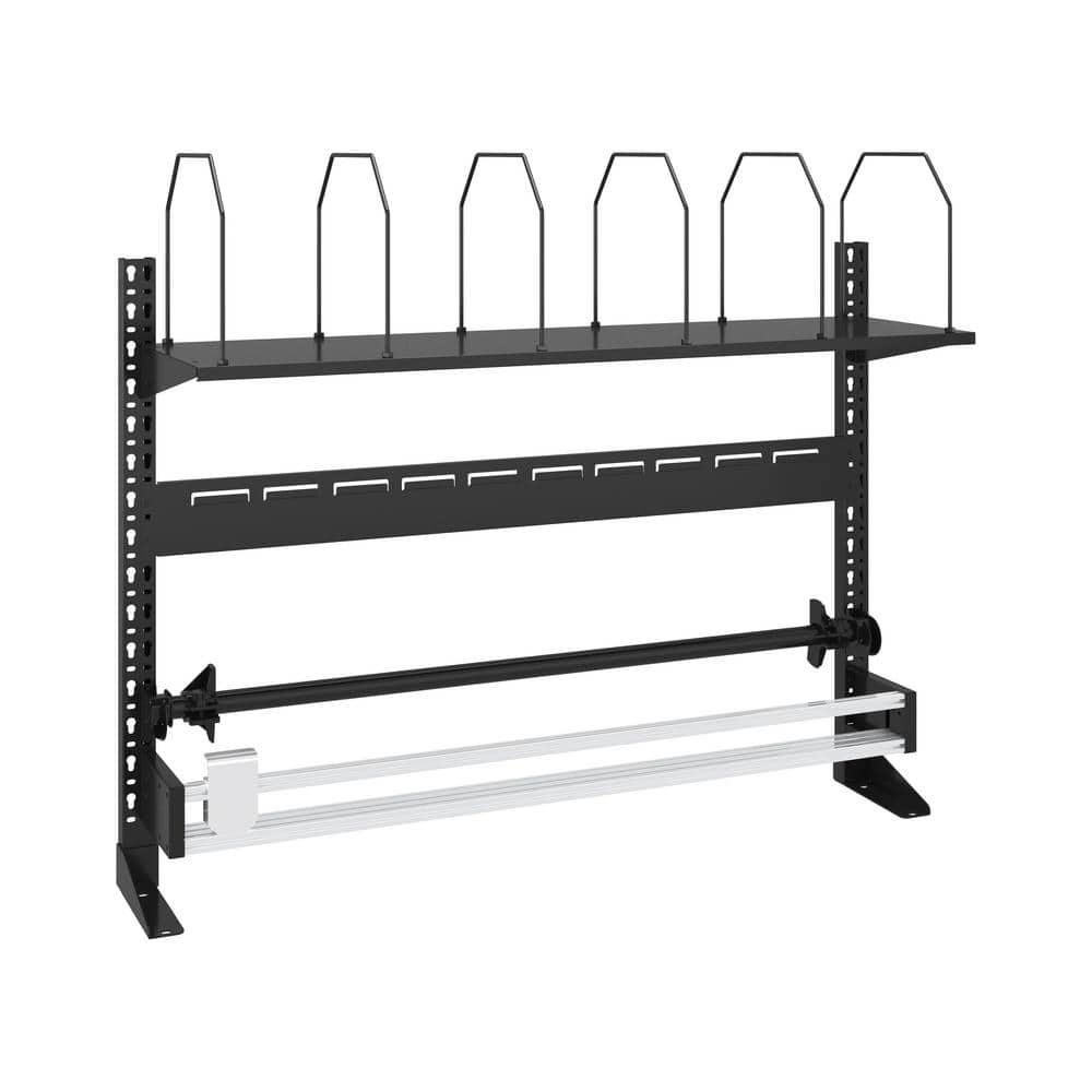 Modular 44 in. W Metal Workbench Tool Storage Kit with Paper Cutter and She