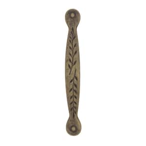 Nature's Splendor 3 in (76 mm) Weathered Brass Drawer Pull